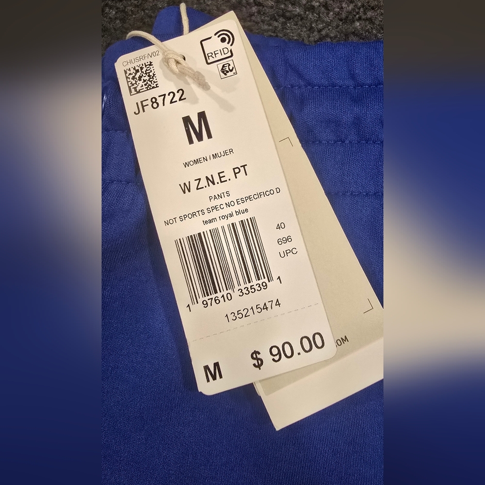 Women's Adidas ZNE Pant JF8722 Medium - Picture 4 of 4